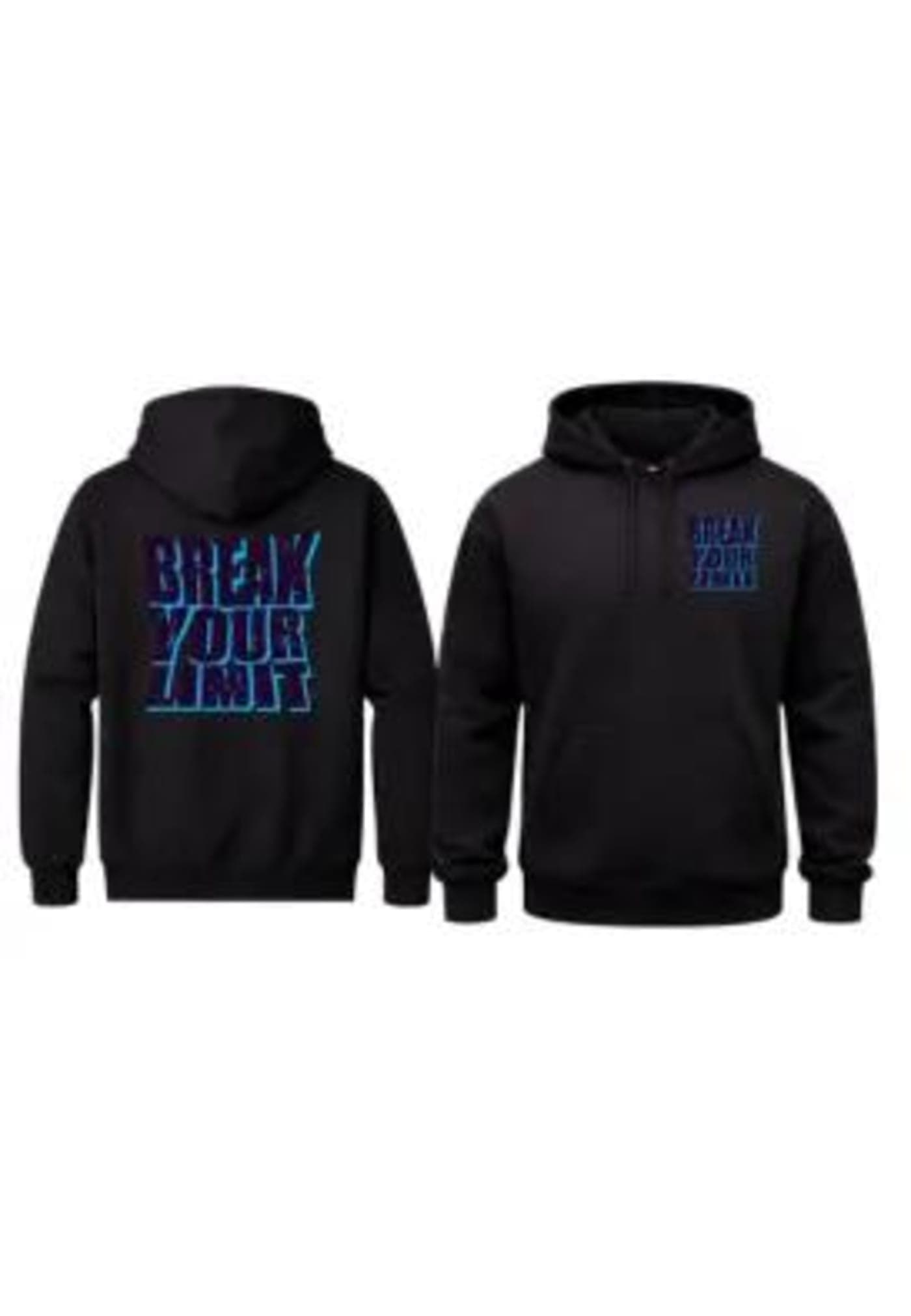 Break Your Limit Front And Back Print Hoodie