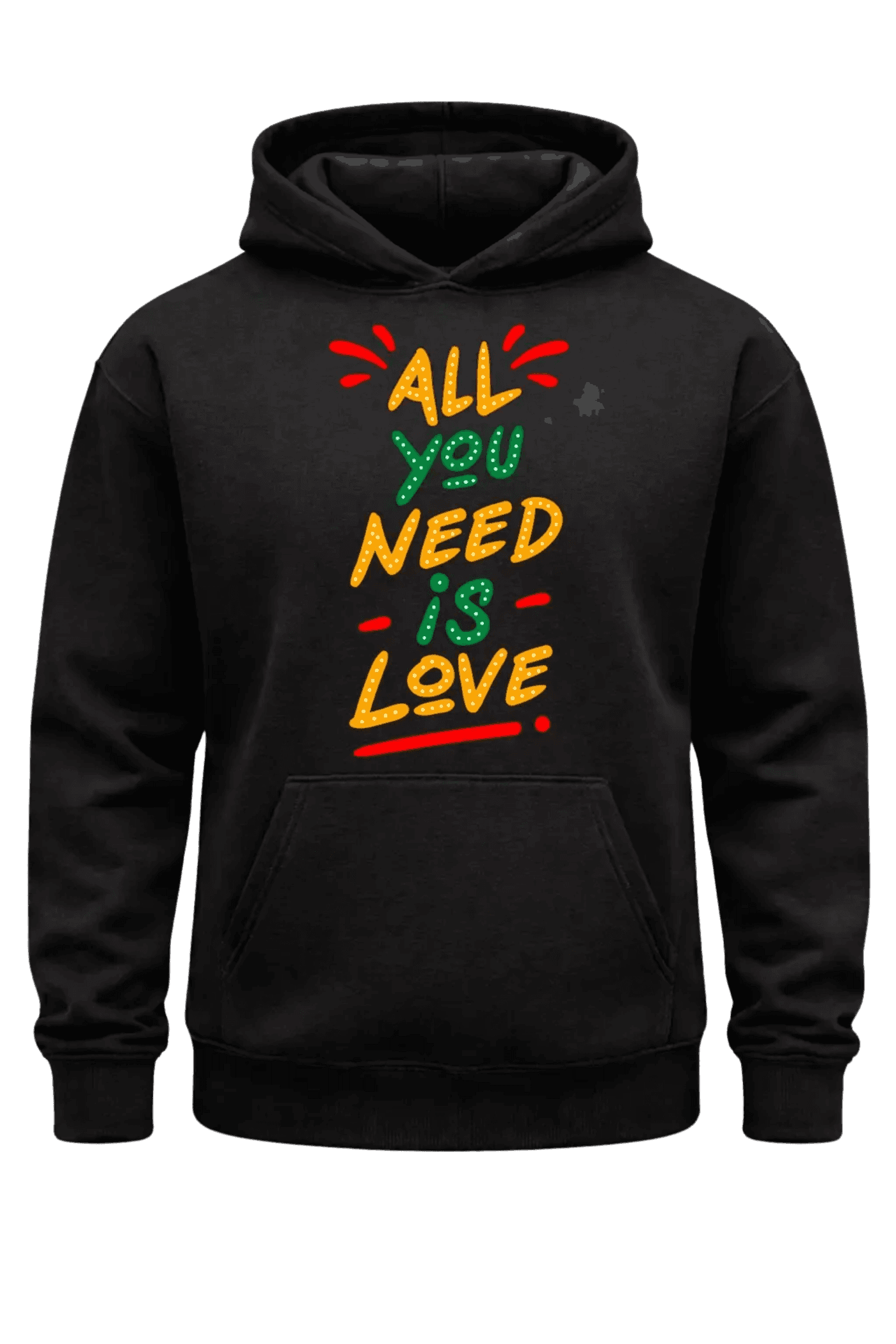 All You Need Is Love Black Hoodie