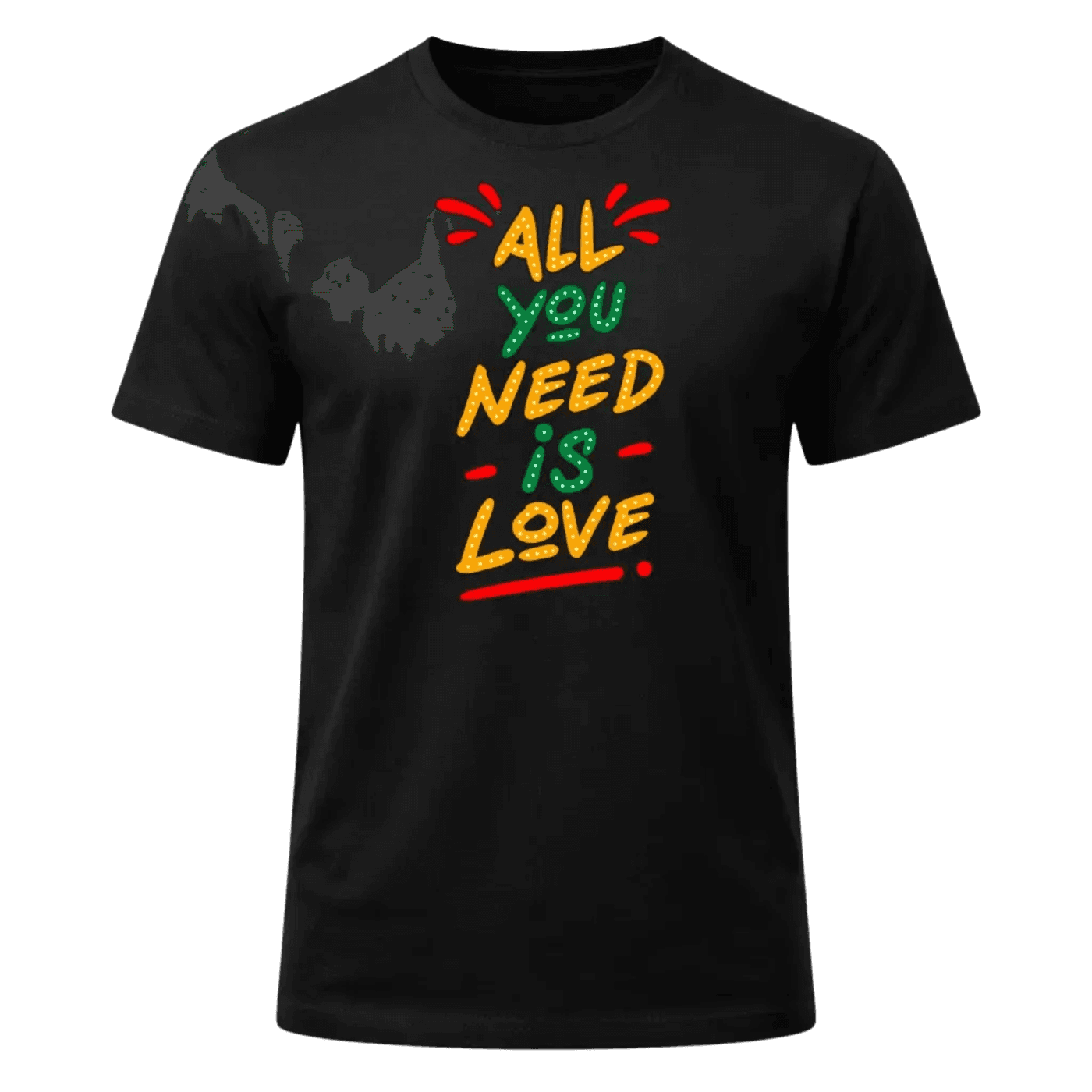 All You Need Is Love Black T-Shirt
