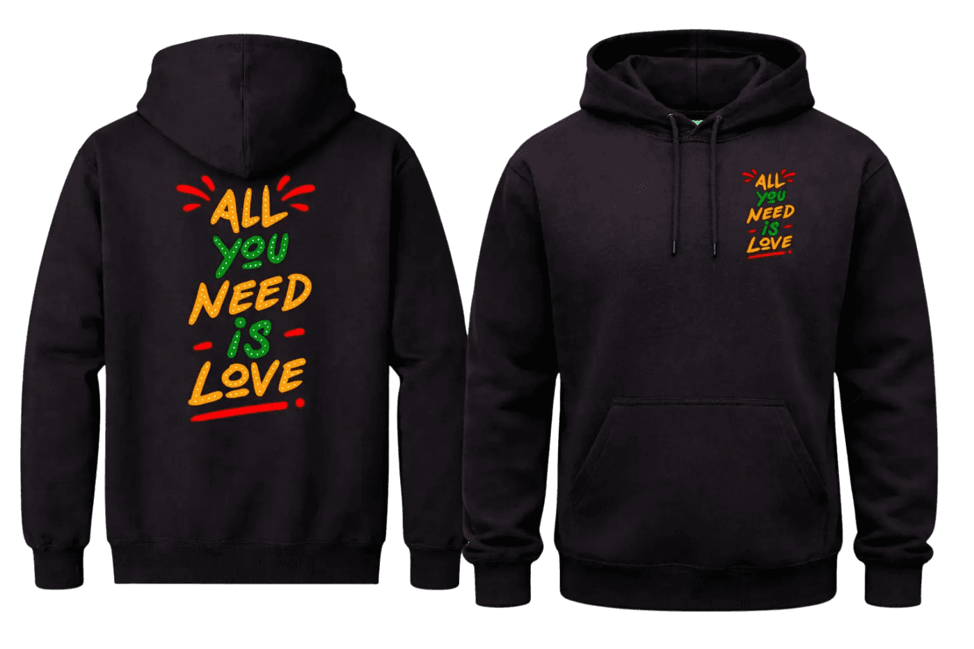 All You Need Is Love Hoodies