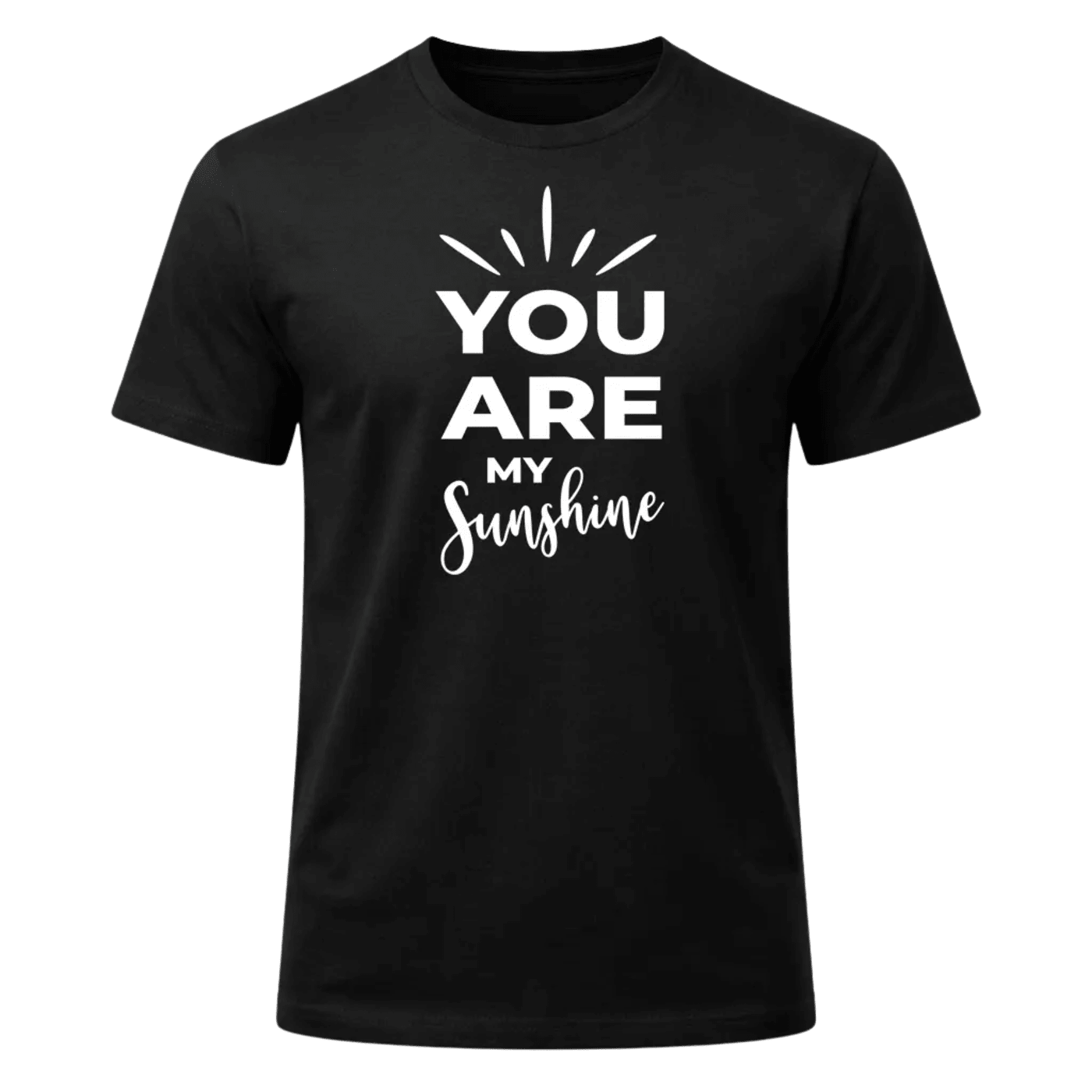 You Are My Sunshine Black Graphic T-Shirt