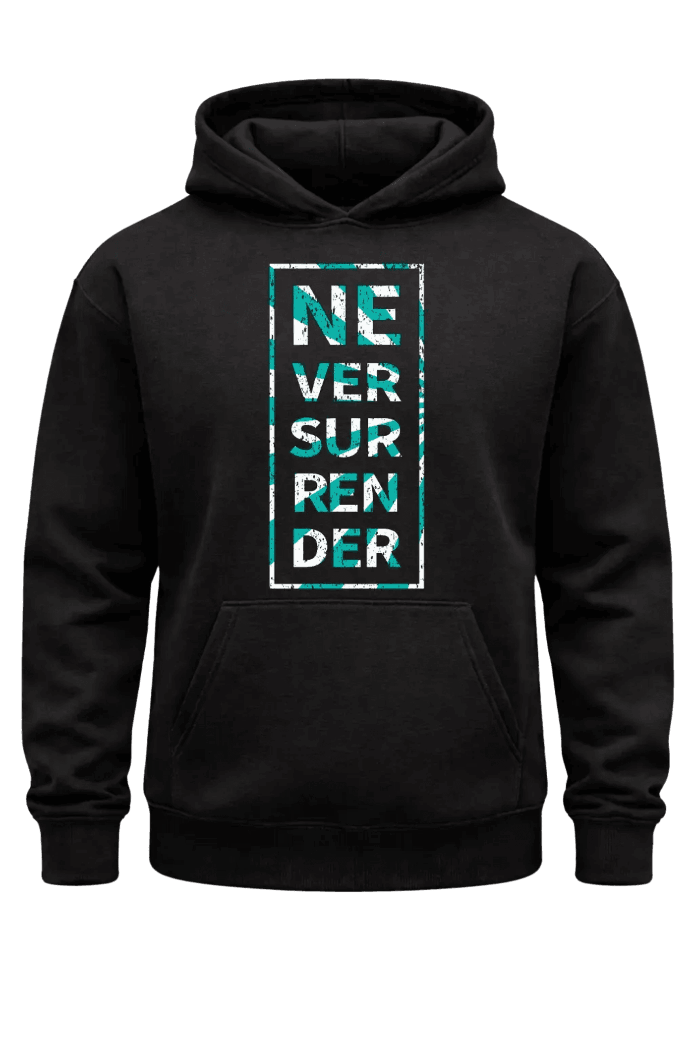 Never Surrender Black Hoodie