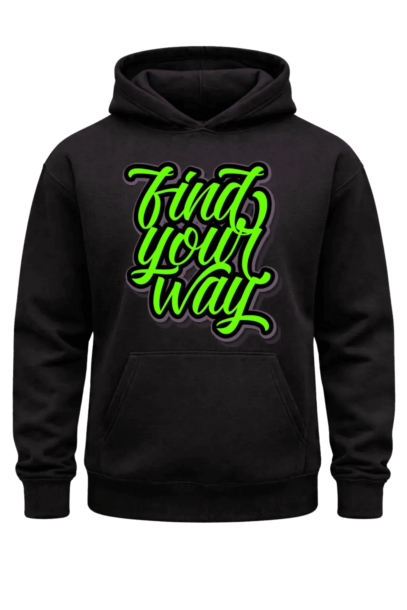 Find Your Way Black Hoodie