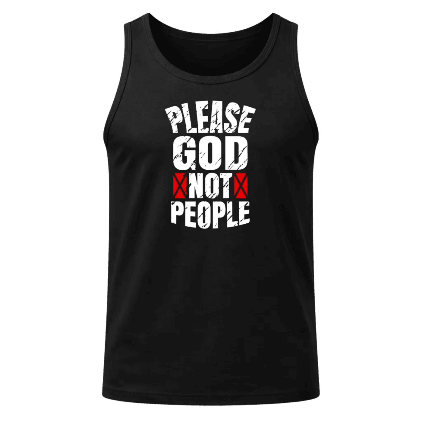 Please God Not People Tank Top